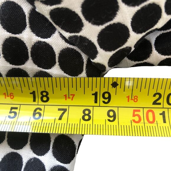 Max Edition Classic Black‎ And White Polka Dot Long Line Coat Jacket | Size 4 - Picture 12 of 15